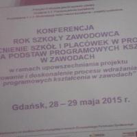 Konferencja "Rok szkoły zawodowców", Gdańsk 05.2015